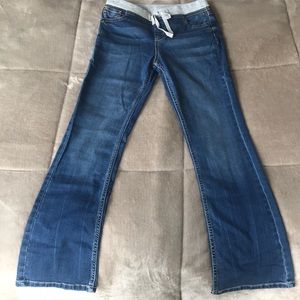 Boot cut Jeans (Mid Rise & Knit waist)